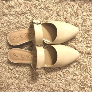 Sole Society Cream Sandals